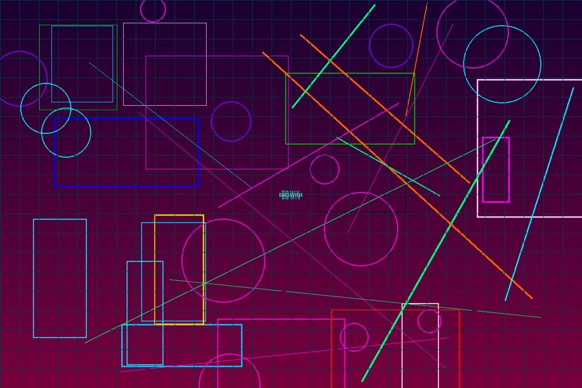 赛博轮盘大奖庆祝霓虹特效